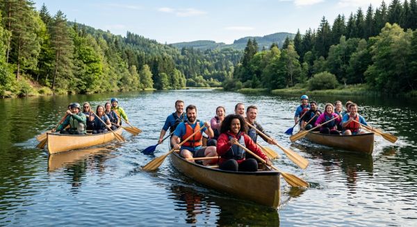 Les meilleures activités de groupe en canoë pour souder les équipes