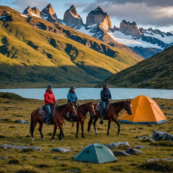 Comment organiser un camping pour une expédition de randonnée à cheval en Patagonie?